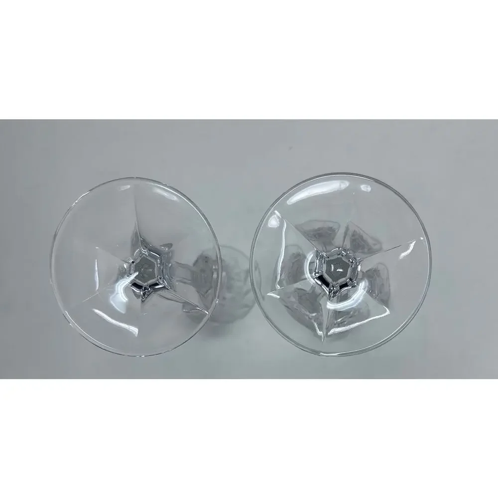 Mikasa Germany‎ Crystal Clear Ribbed Icicle Taper Candles Set of 2 8